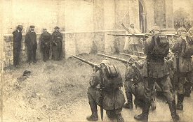 L'exécution du curé, du bourgmestre et les frères Hacquin à Blegny
