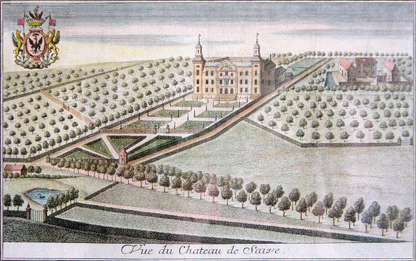 Dessin du château (Remacle Leloup)