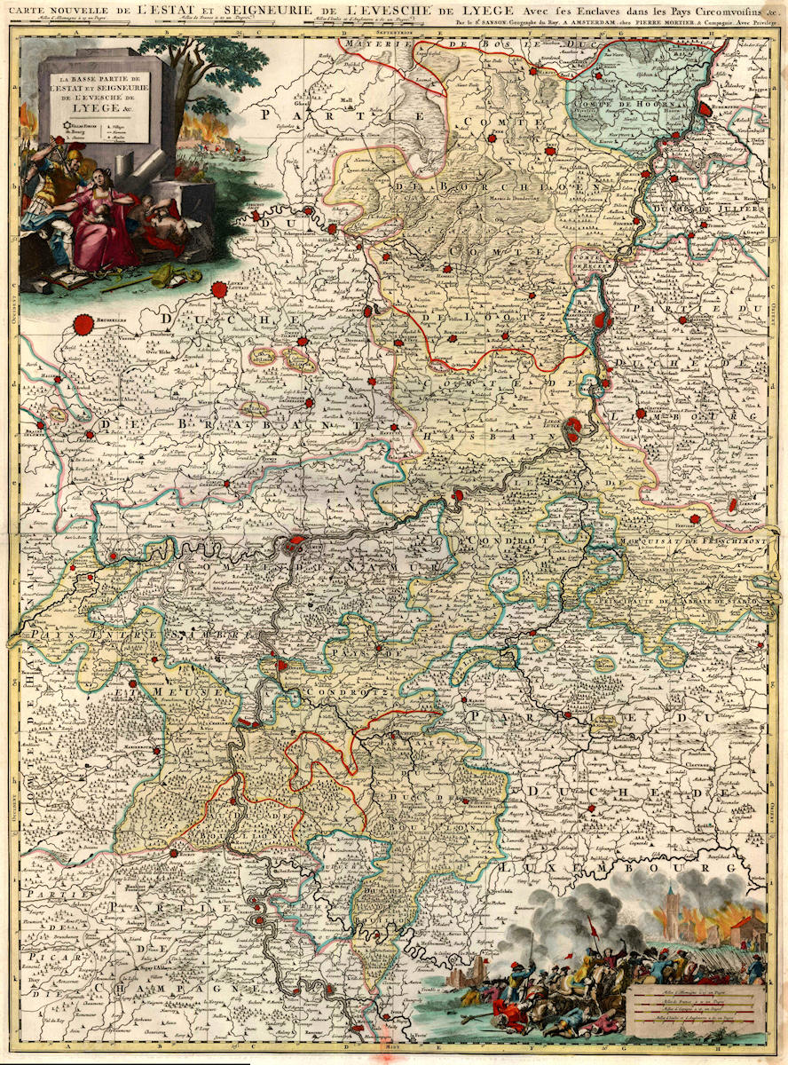 Histoire du village - Carte de la principauté de Liège